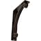Ekena Millwork Legacy Wrought Iron Bracket, (Triple center brace), Antiqued Bronze 2"W x 7 1/2"D x 10"H BKTM02X07X10TLEABZ - alternate 1